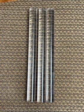 Vintage Clear Plastic Water Weights Crystal Clear Level Rise Rods